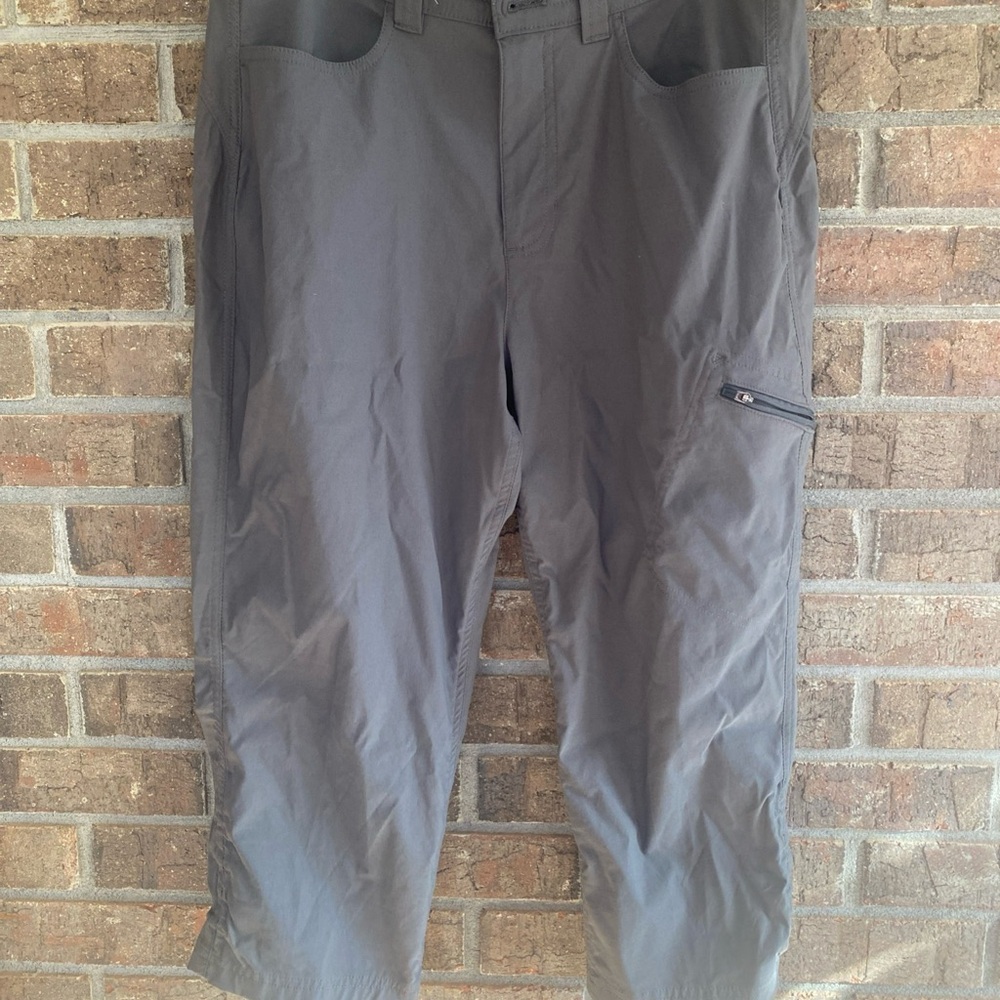 Eddie Bauer Women's Gray Utility Hiking Pants Capris